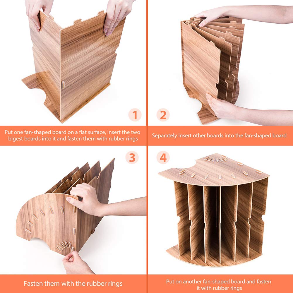 Portadocumenti, portaoggetti per Ufficio, Porta riviste, Portadocumenti, portaoggetti per scrivania, Portadocumenti in Legno, Porta riviste