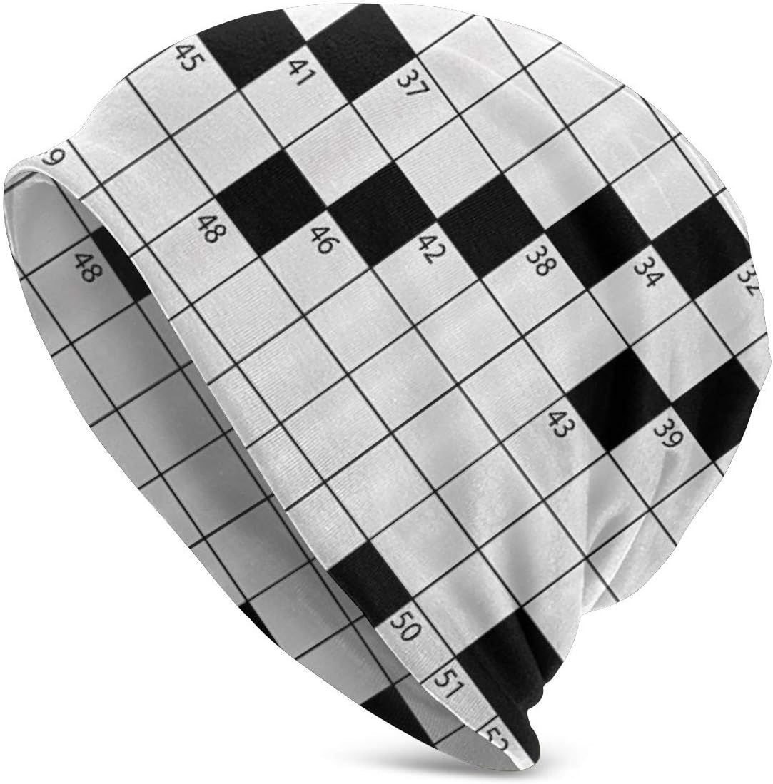 Blank Newspaper Style Crossword Puzzle Numbers in Word Grid Women Men