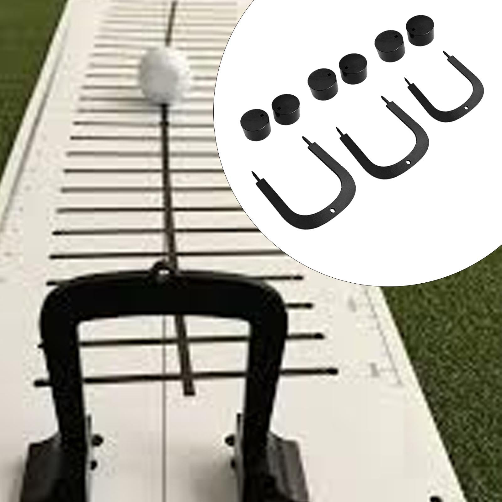 RNXRZANK Set of 3 Golf Putting Gates for Training and Practice at Home Or Office, 3 Set Base