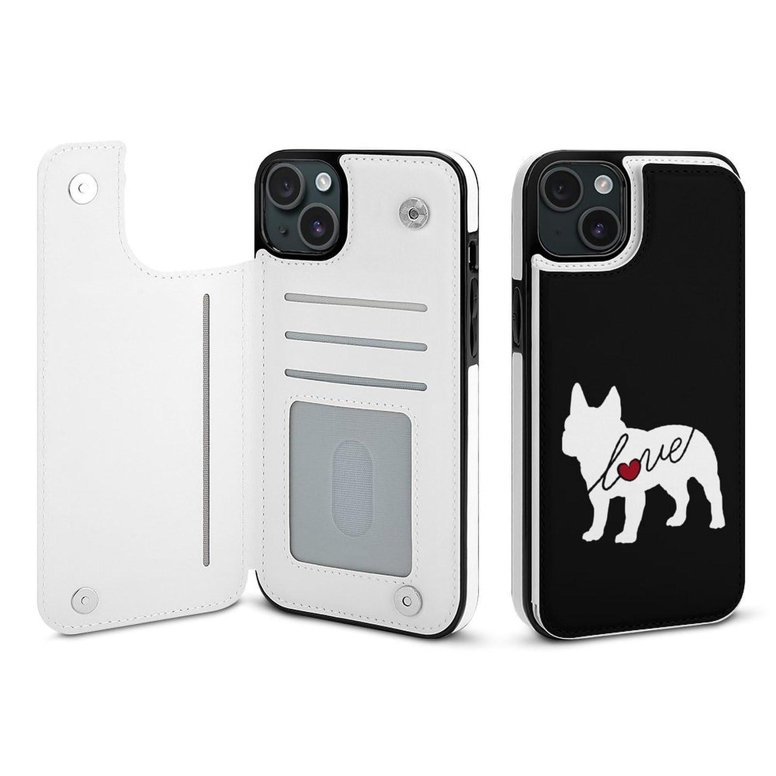 Amazon.co.jp: iPhone 15 ケース 手帳型 フレンチブルドッグ 犬柄 愛 