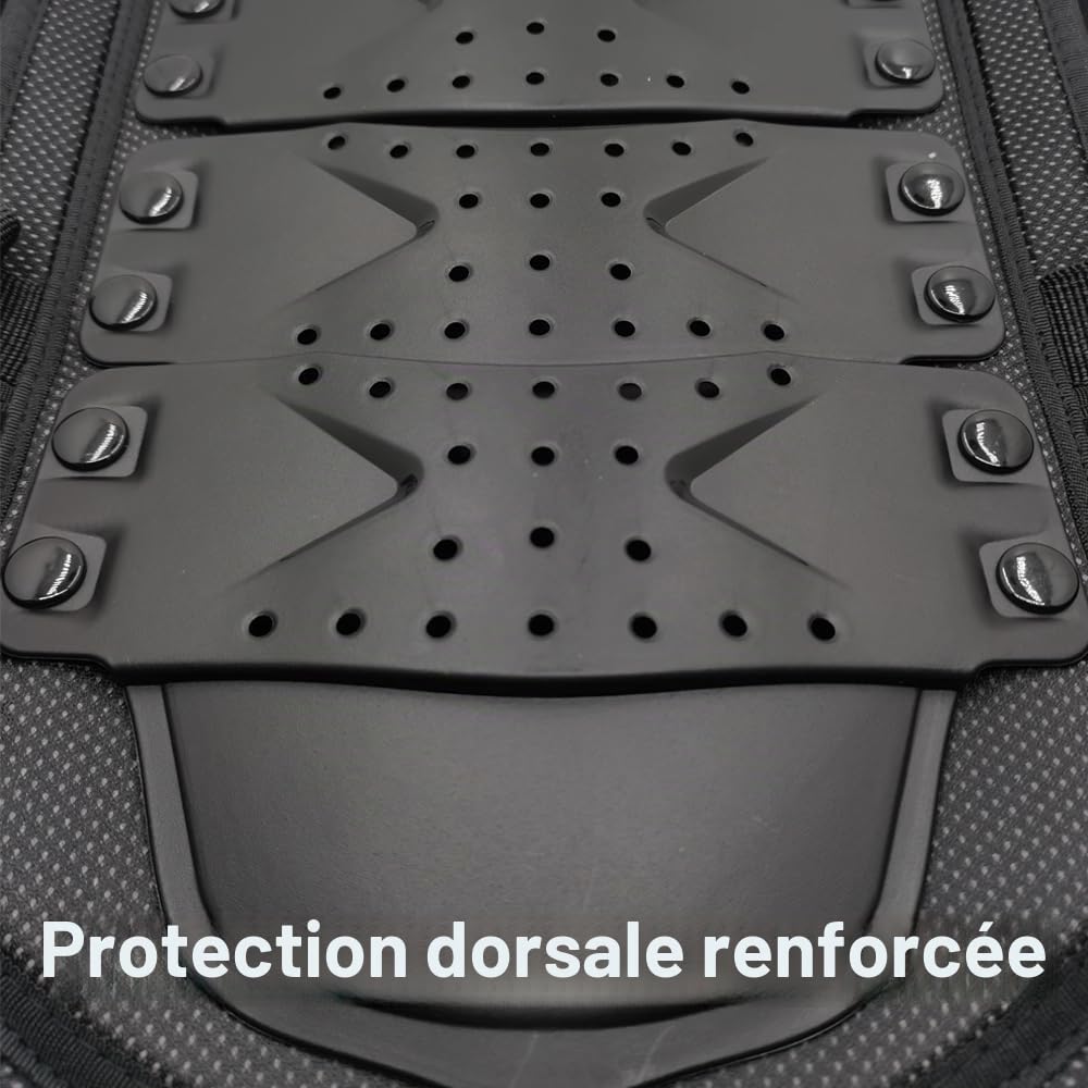 Armure de poitrine pour enfants, protection du dos, de la colonne vertébrale, protection de la poitrine, équipement de motocross, équipement d'équitation, gilet de course pour enfant