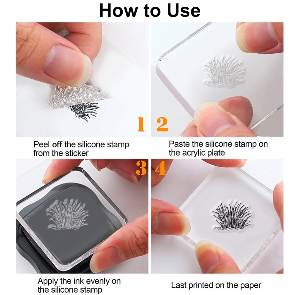 Grass Weed Clear Stamps - DIY Crafting & Scrapbooking -3