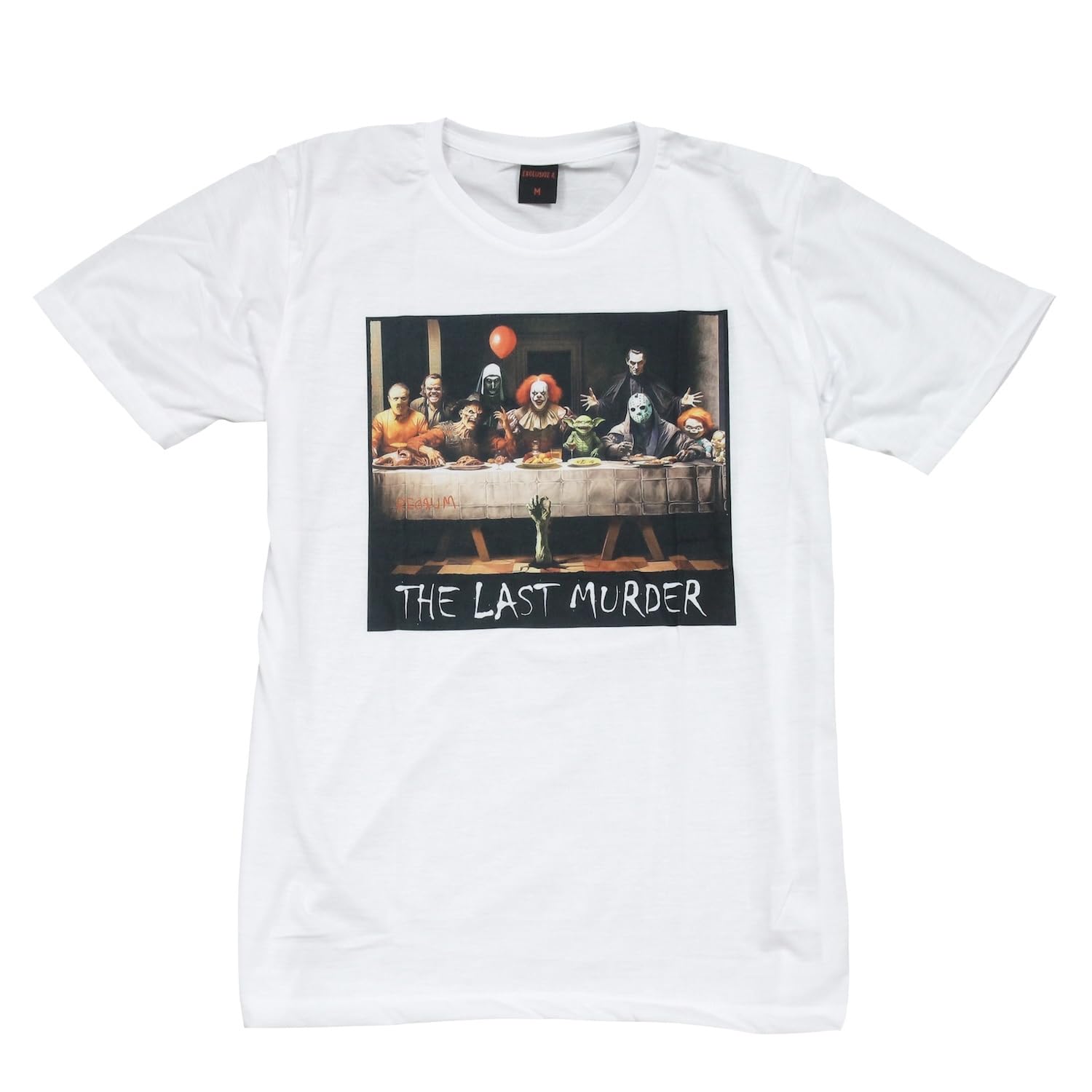 Amazon | [EXCLUSIVE] ホラー映画Tシャツ 最後の晩餐 ペニーワイズ