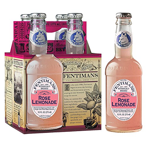 Fentimans Soft Drinks Rose Lemonade 9.3 oz Glass Bottles - Pack of 12