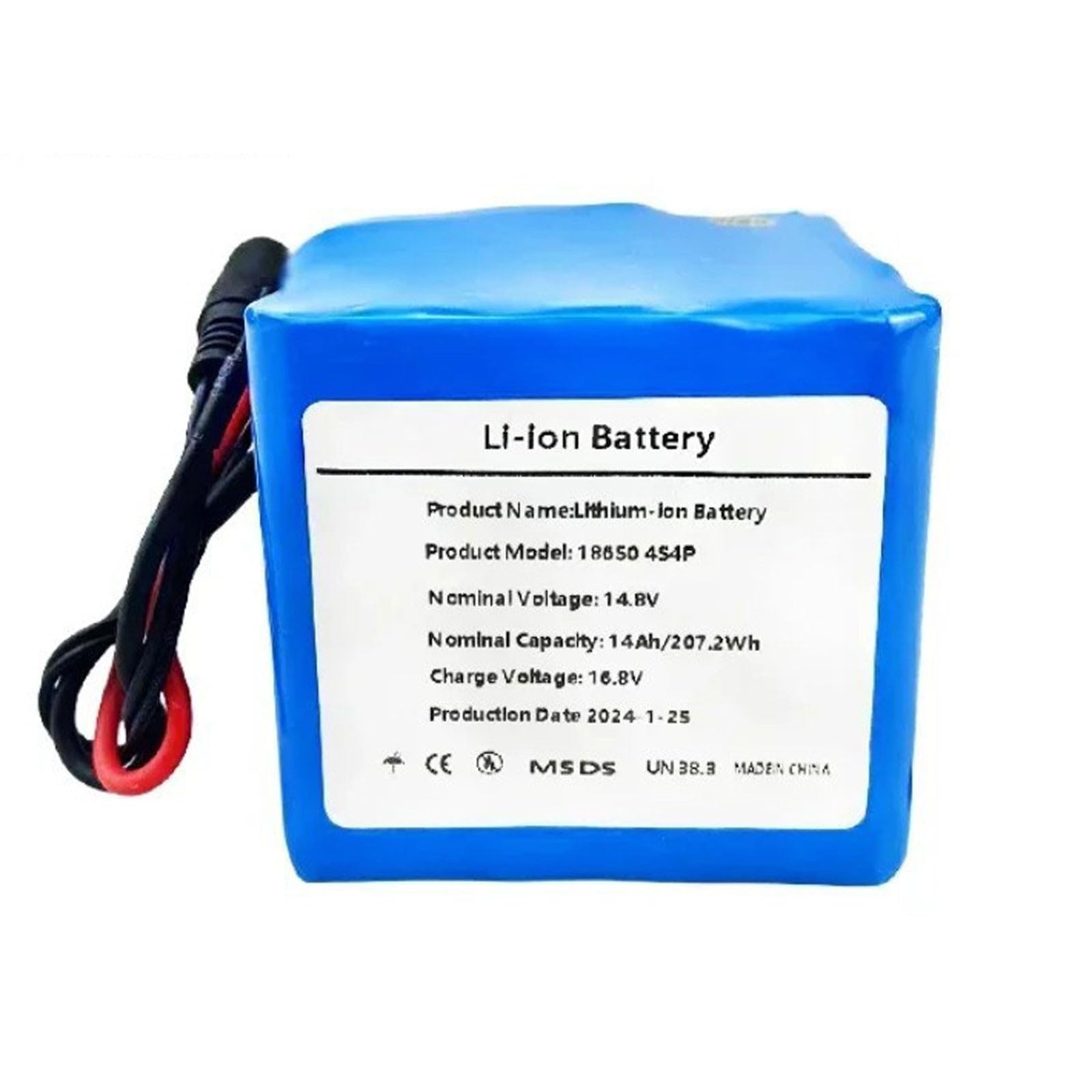 14.8V 14AH 4S4P Batteria Impermeabile Agli Ioni Di Litio Per Monopattino Elettrico Batteria Ad Alta Potenza Scheda Di Protezione Integrata per monopattini elettrici 14.8V 14Ah,XT90