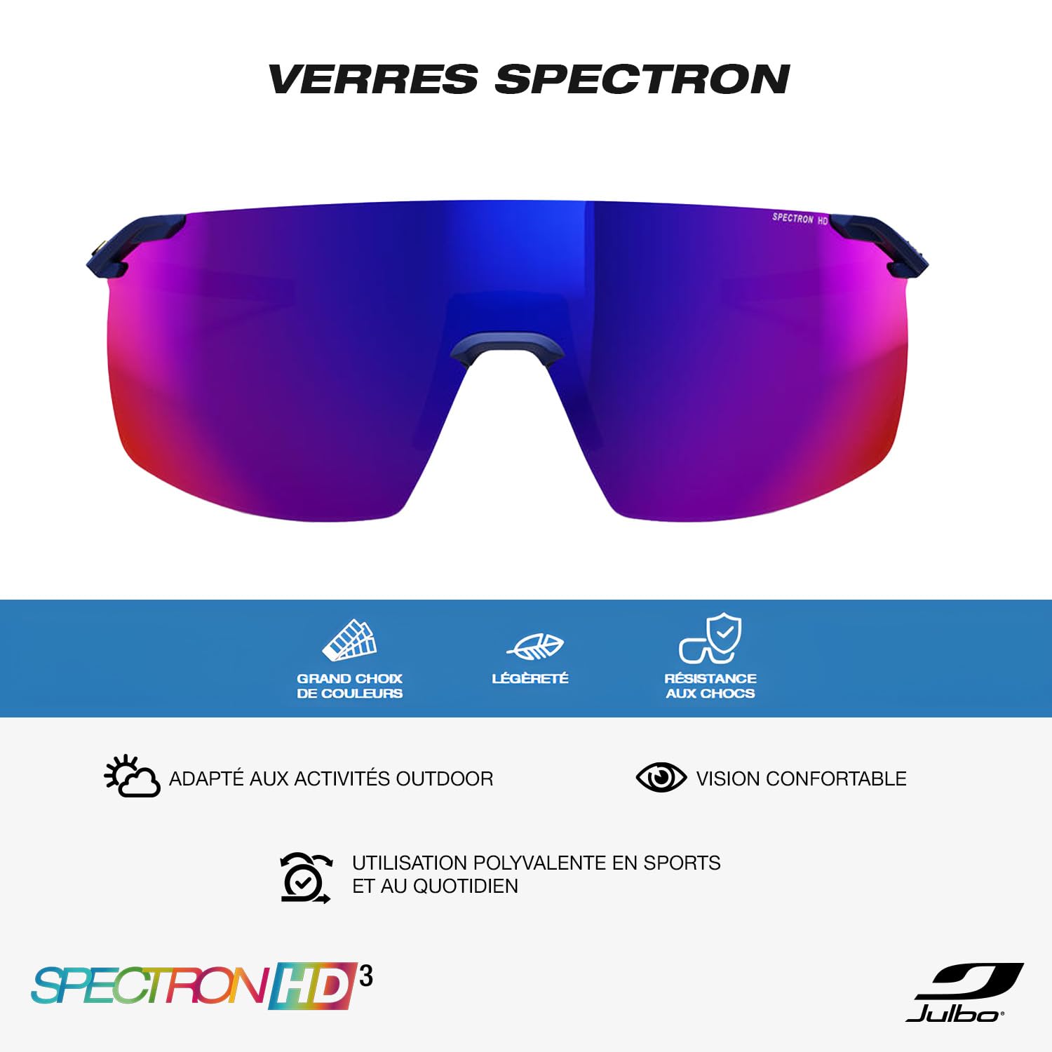 Julbo Faster M Lunettes de Soleil 100% UV Protection