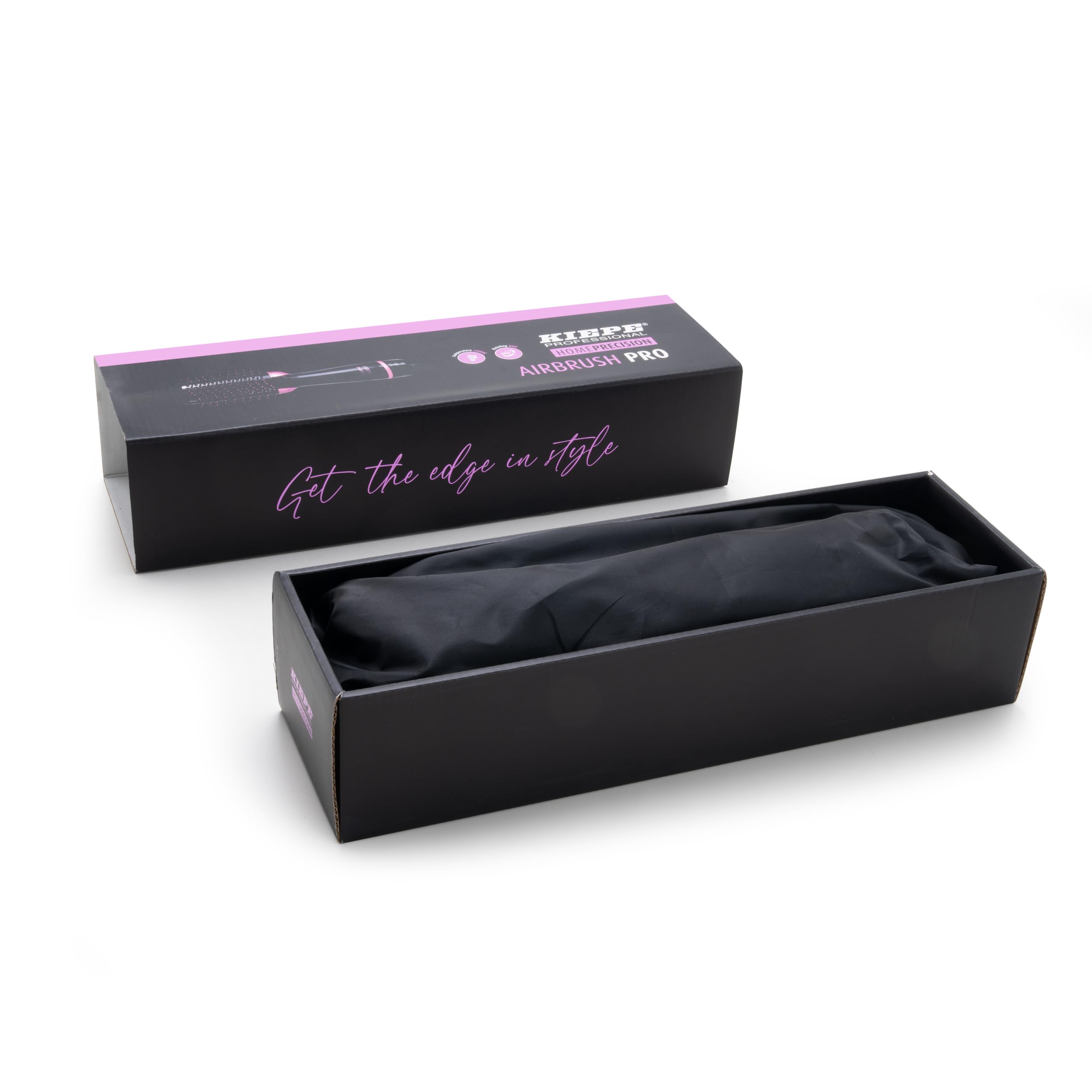 Kiepe 8340 Home Precision Series Airbrush Pro – Spazzola ad aria calda per asciugacapelli e styling simultanei, per volume, levigatezza e risultati fluidi – Controllo della temperatura, filo rotante