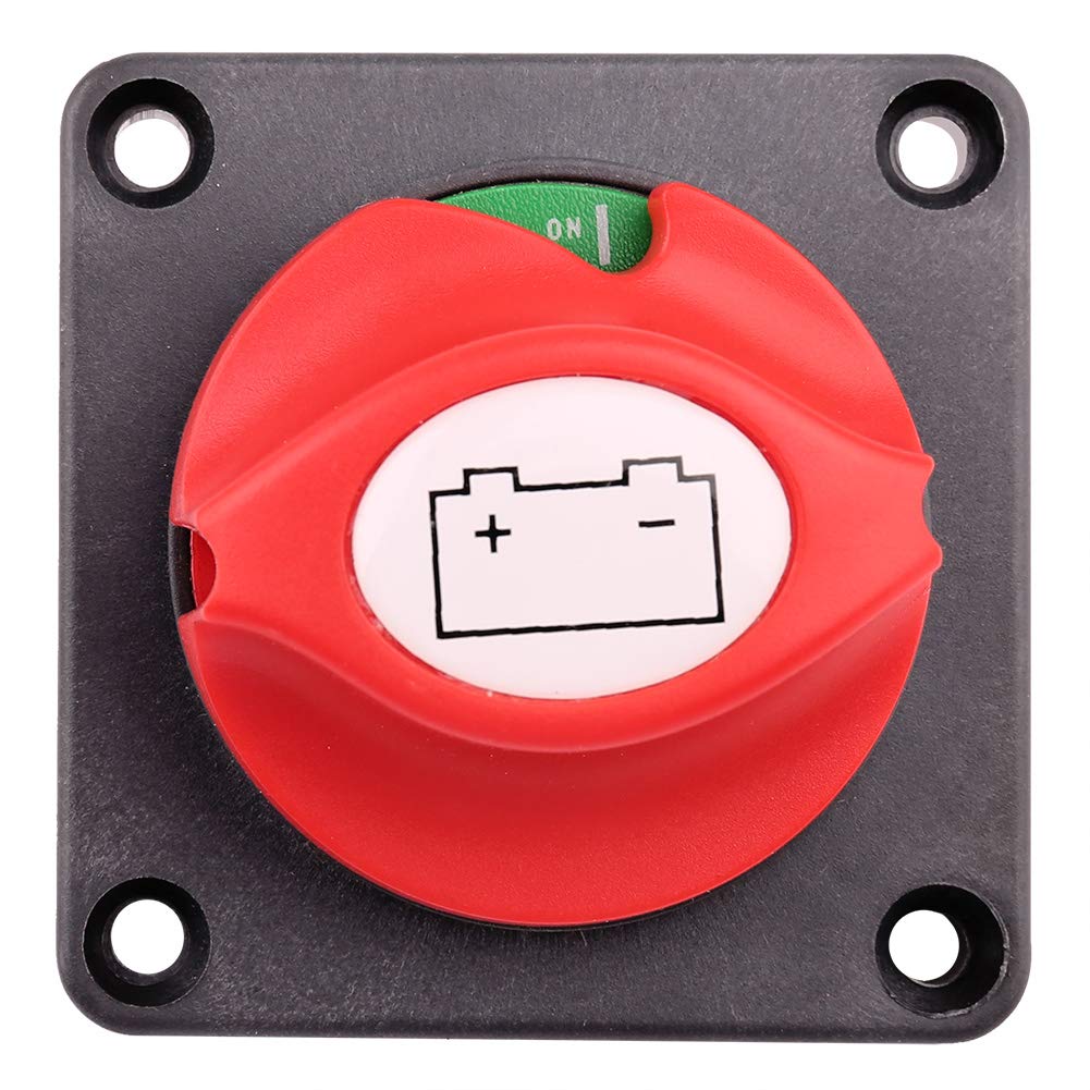 Battery Disconnect Switch On Off, 12V 24V 48V Battery Kill Master Cut Shut Off Switch for Marine Boat RV ATV UTV Vehicles, Waterproof Heavy Duty Battery Isolator Switch, 275/1250 Amps
