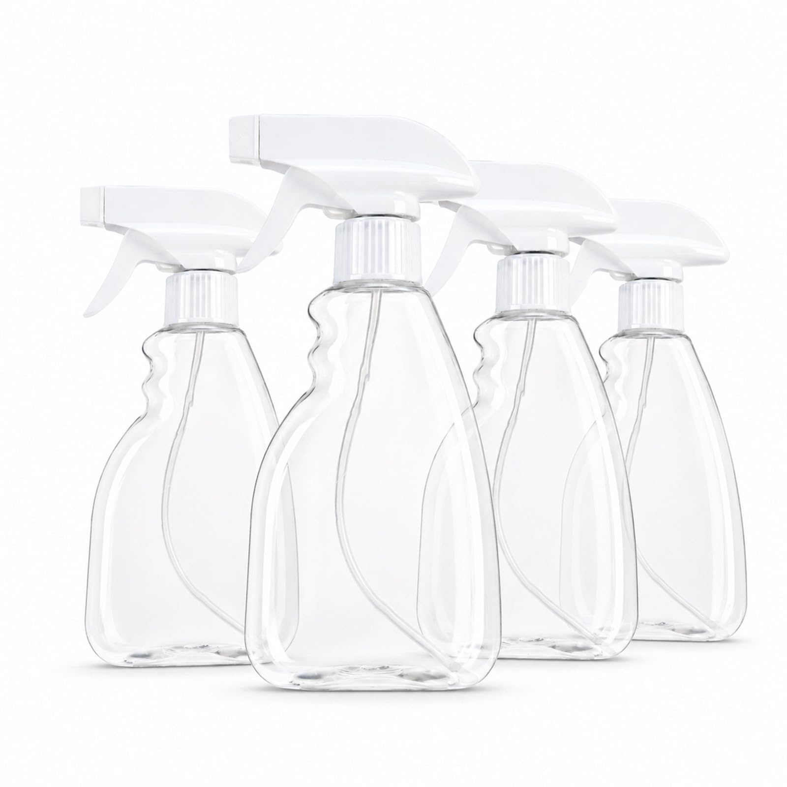 Wooview 4 Pcs Spray Bottles 300ML Small Water Spray Bottle for Hair Cleaning Plants Pet Adjustable Nozzle Fine Mist & Stream Refillable Plastic Empty Spray Bottle