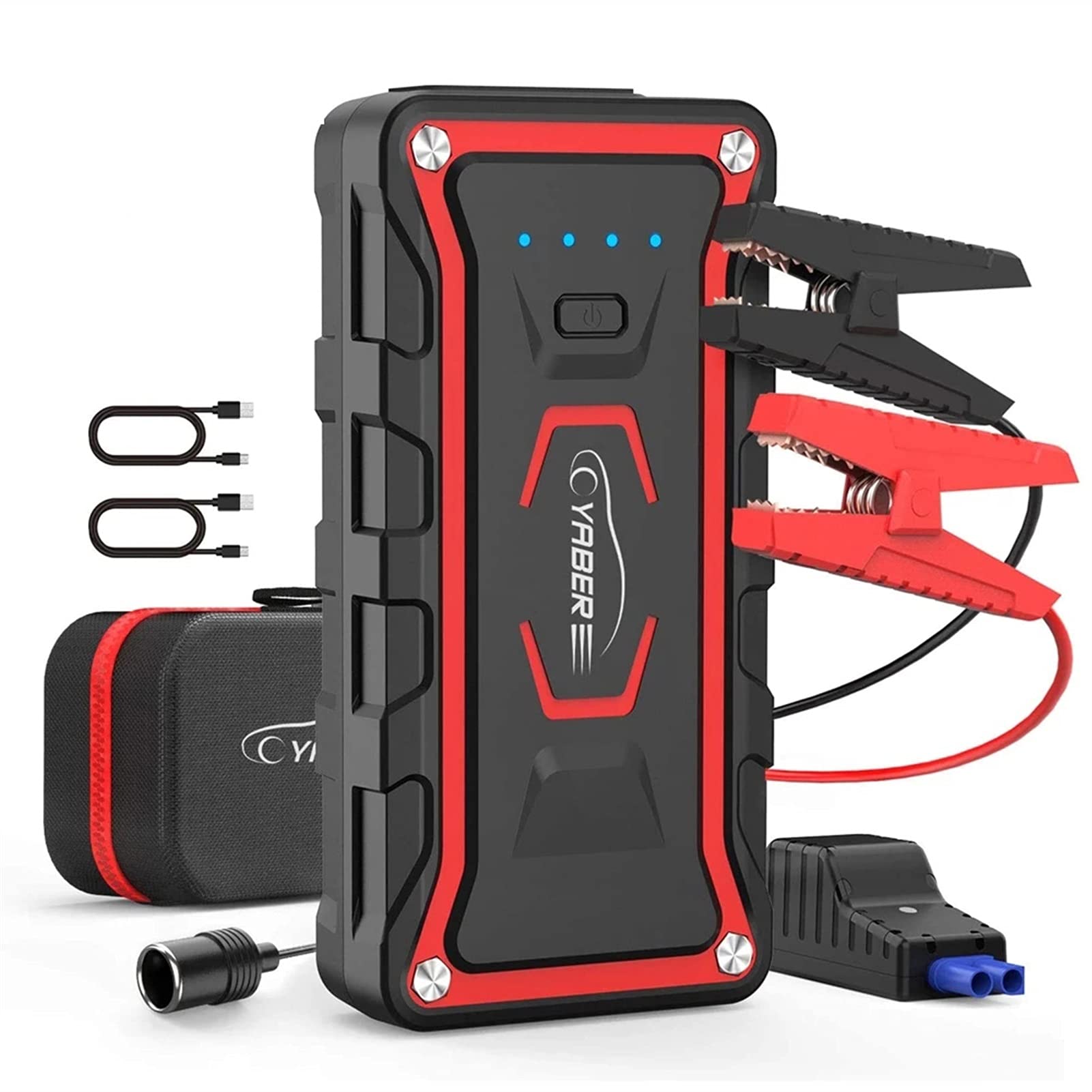 DXH Jump Starters, YR400 Car Jump Starter 20000mAh 1600A Emergency Jump starter Battery Power Bank Auto Booster for All Gas and 7L Diesel Car