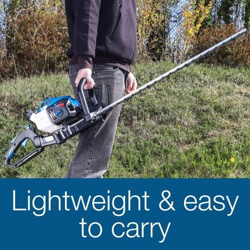 Hyundai Petrol Hedge Trimmer/Pruner, 26cc 2-stroke Easy-Start, Lightweight and Anti-Vibration, 24 (60cm) Blade with 3 Yer Warranty