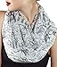 Etwoa White Science Infinity Scarf Chemistry Geek Scarf