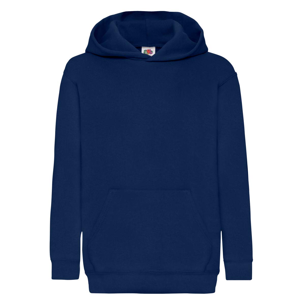 Fruit of the Loom Childrens Unisex Hooded Sweatshirt / Hoodie (Navy) - Size 14-15Y
