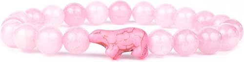 Fahlo Pulsera de seguimiento de oso polar, elástica, compatible con osos polares internacionales, talla única para hombres y mujeres, Piedra, Sin