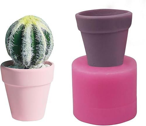 Moldes de silicona para macetas, resina epoxi, moldes de arcilla de hormigón, maceta suculenta, jarrón de yeso, moldes de cemento, moldes para