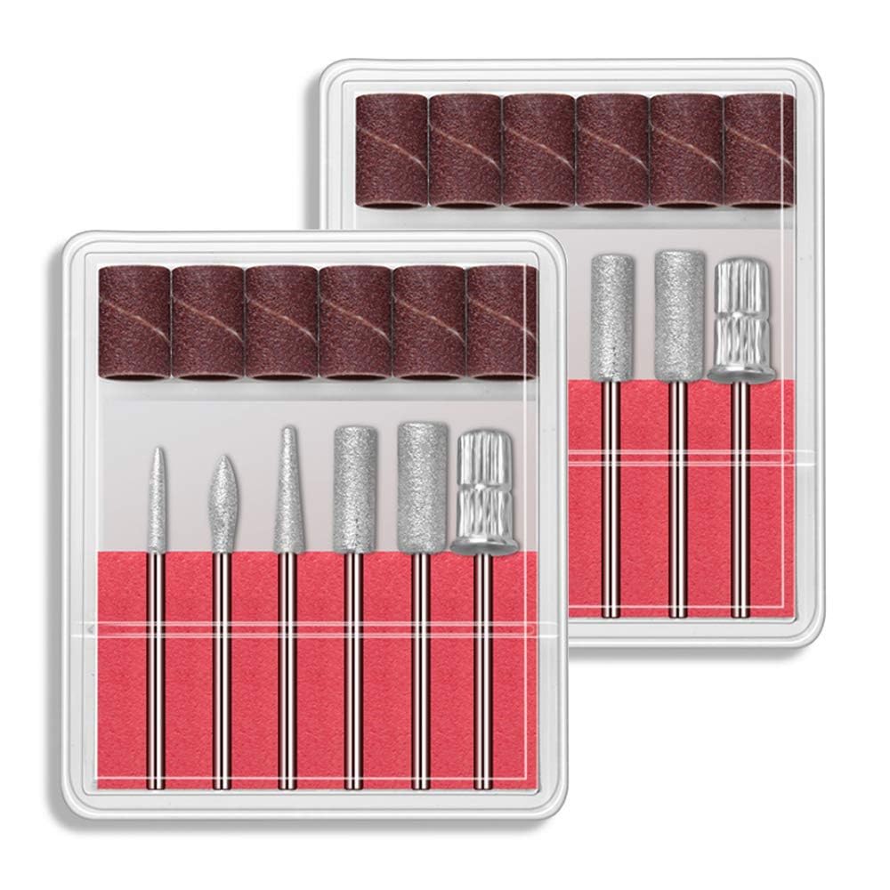 NAILWIND Nail Drill Bits Set Cuticle Tools, Electric Nail Drill Bits Kit 3/32",Nail Drill Machine for Nail Bits, Nail Polishing Clear and Care (Drill Bits, 6 - PCS)-image-45