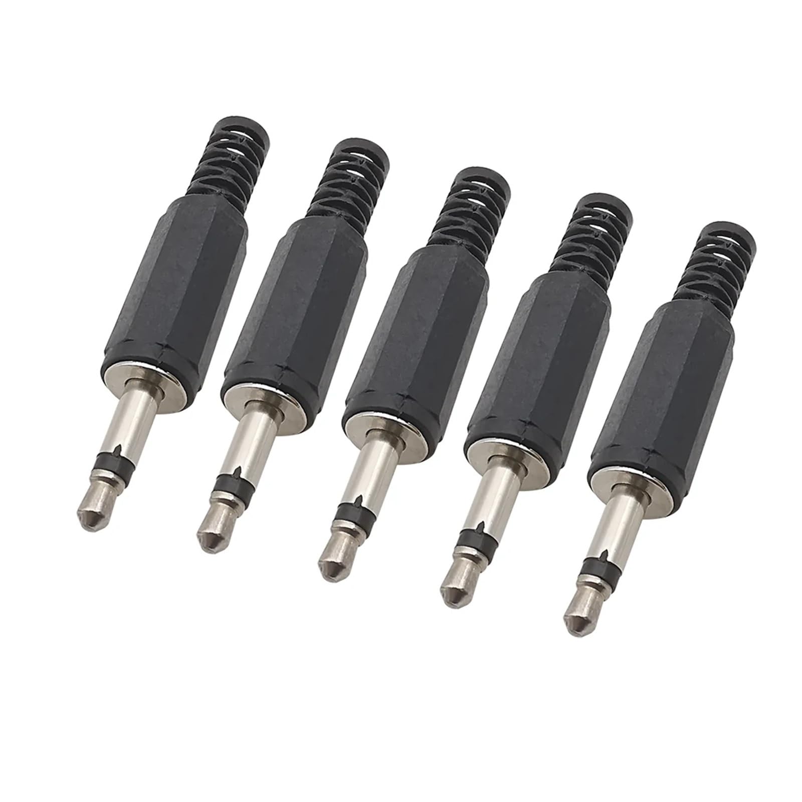 Générique Adaptateur Audio Mono en Plastique, Prise mâle de 3.5 Mm, monocanal, connecteur câble d'extension à souder, Jack 5mm, pièces