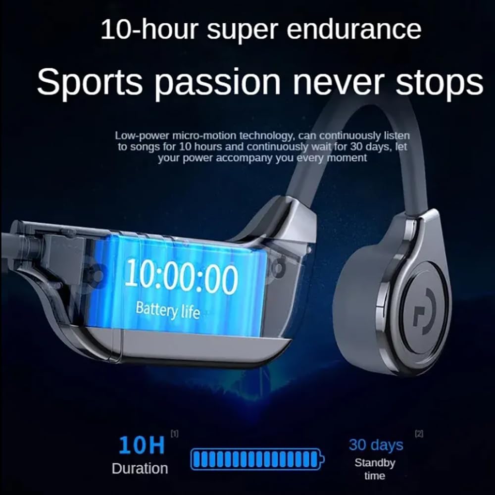 K9 Bone Conduction zestaw słuchawkowy Bluetooth, pływanie, sport, bieganie, nauszne
