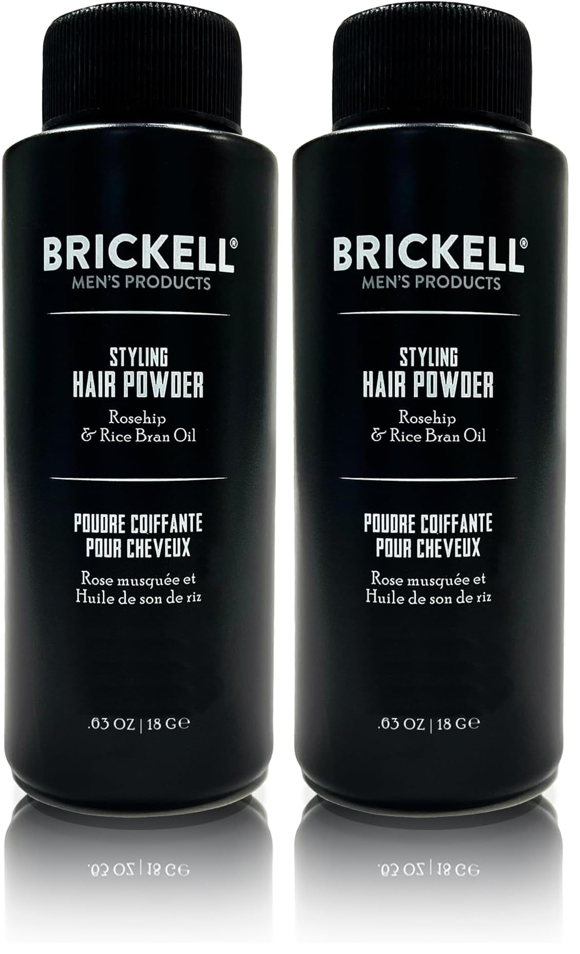 Brickell Mens Styling Hair Powder For Men Creates Volume Natural Organic Non-Greasy Texturizing Powder 18g Fragrance-Free Pack of