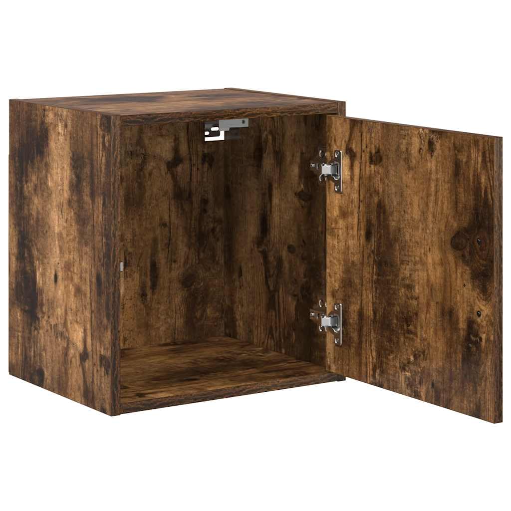 Armoires murales de Garage 2 pcs chêne fumé Bois d'ingénierie,Entreprise & Industrie,Stockage Industriel,Armoires industrielles,14.8 kg-860634