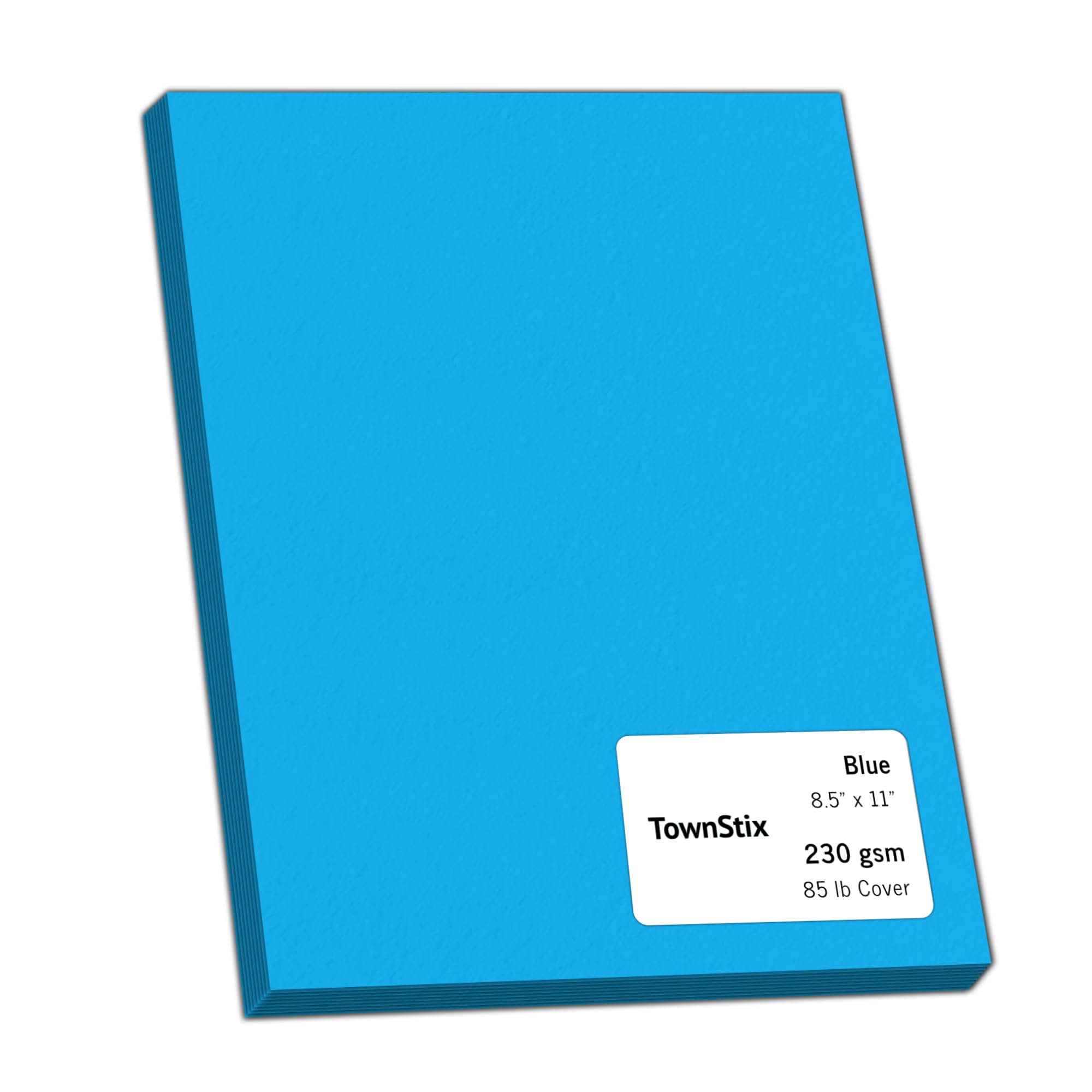 24 Pieces - Blue Cardstock 230gsm, 8.5" x 11"