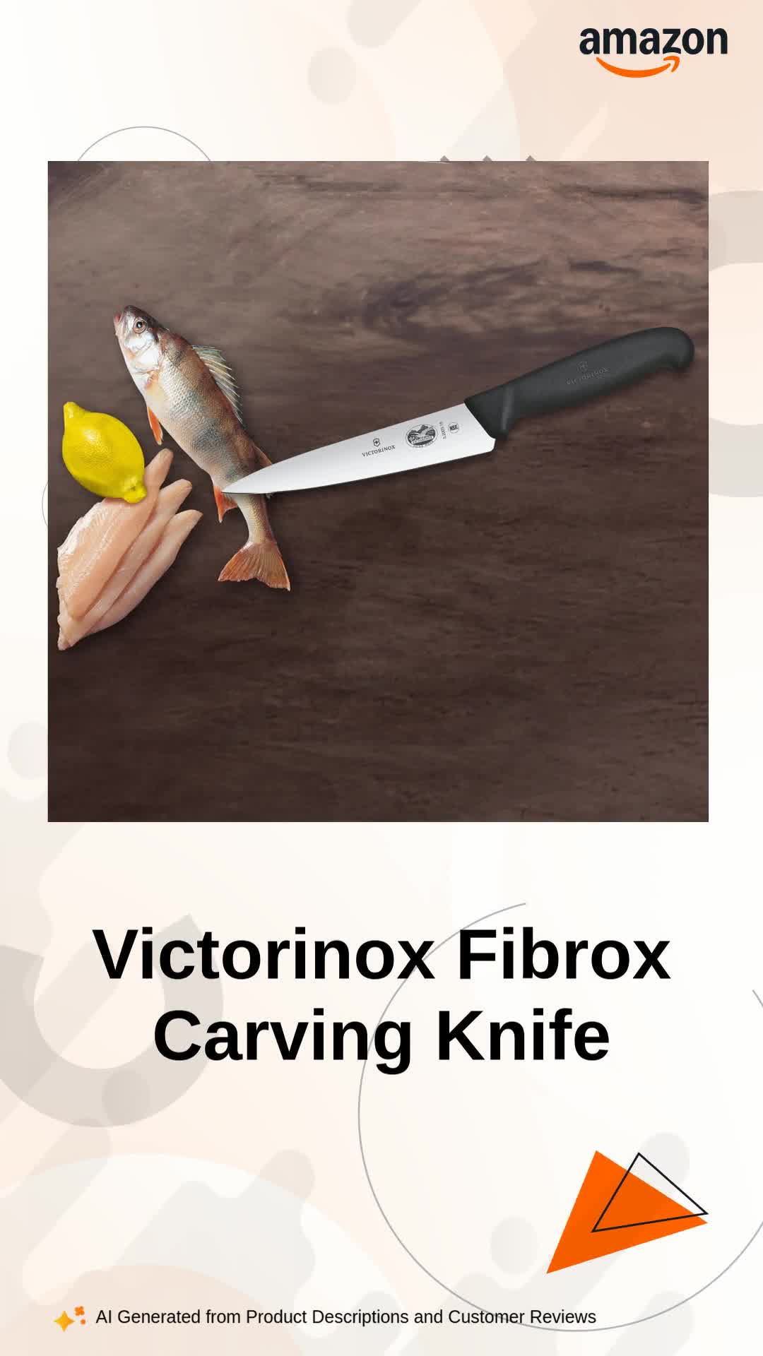 Buy Victorinox Stainless Steel Knife, Fibrox, 15 cm Stamped
