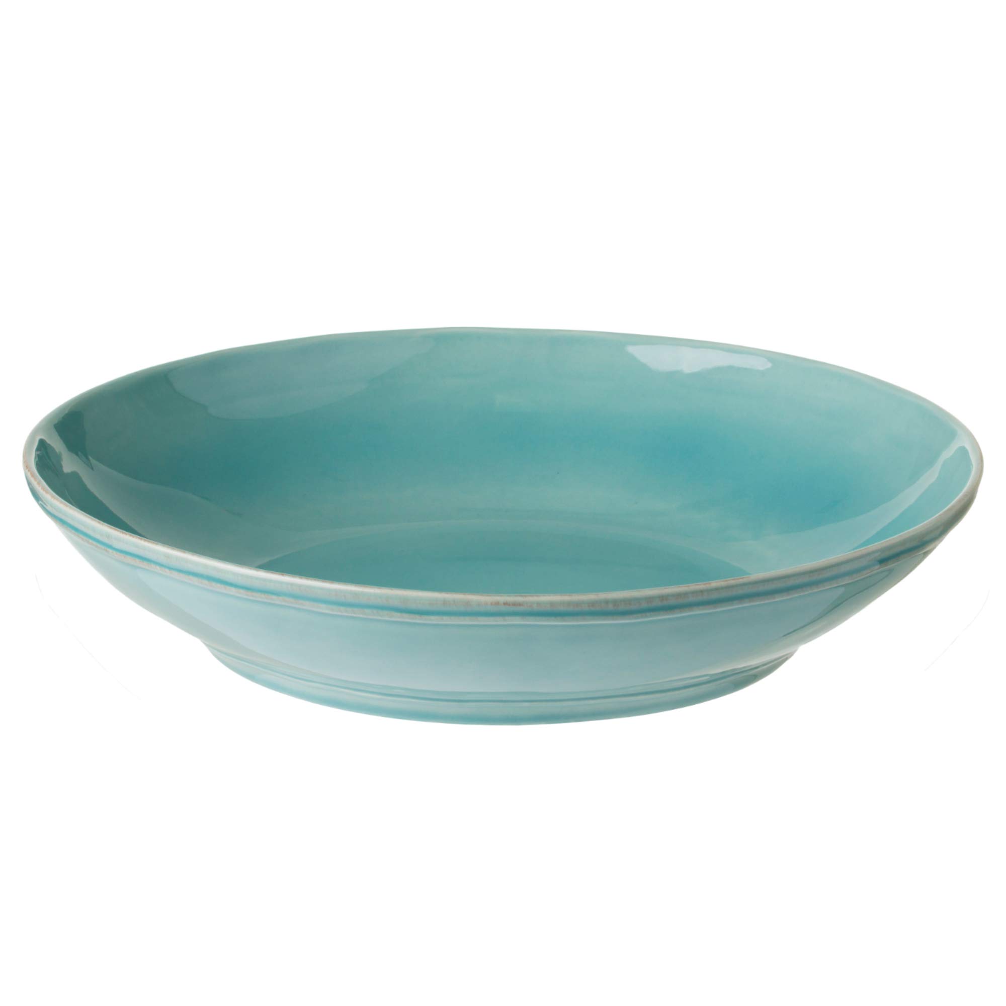 Casafina Fontana 13" Pasta Serving Bowl - Turquoise Ceramic Stoneware, Microwave & Dishwasher Safe - View #5