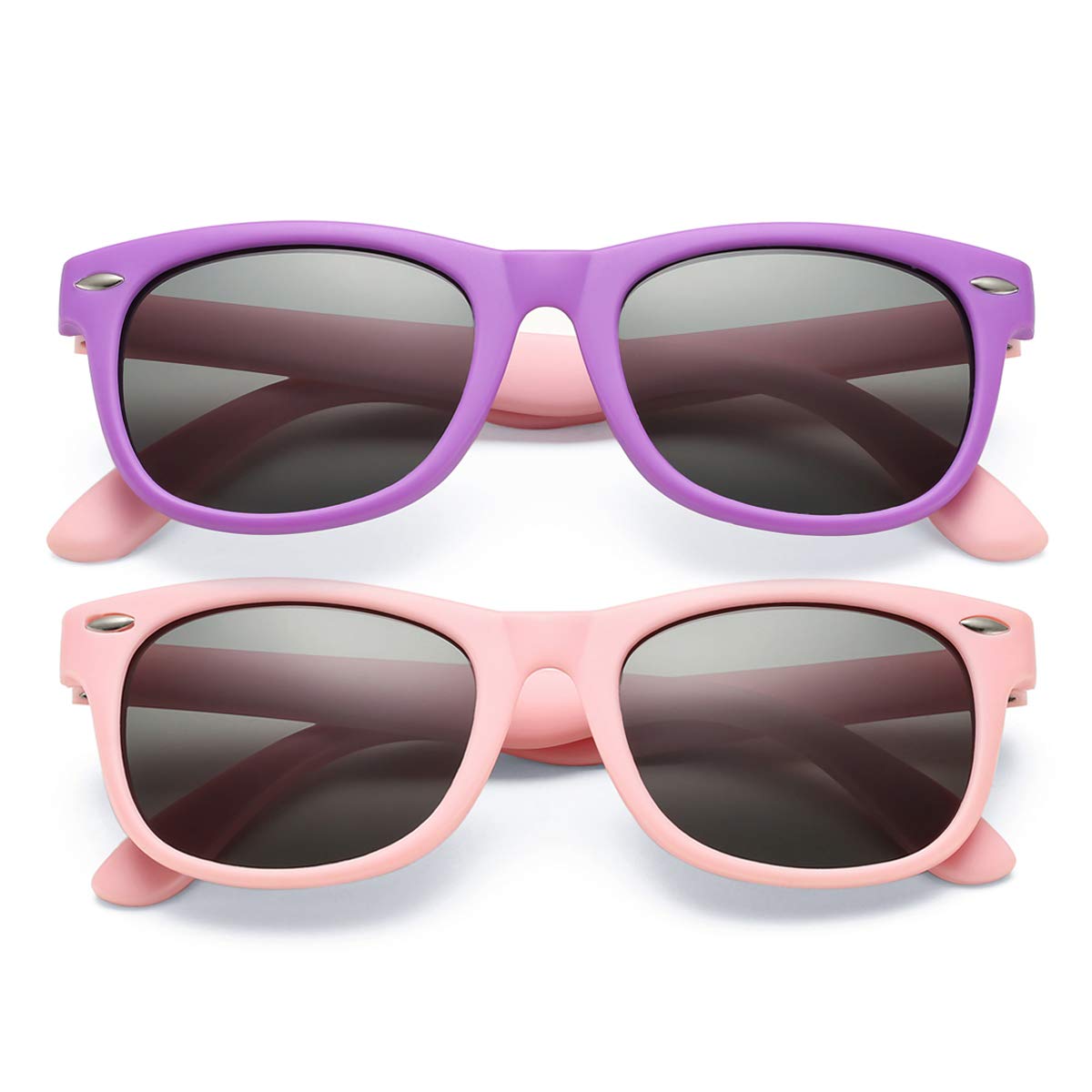 COASION Kids Polarized Sunglasses Age 3-9 Flexible Shades UV Protection