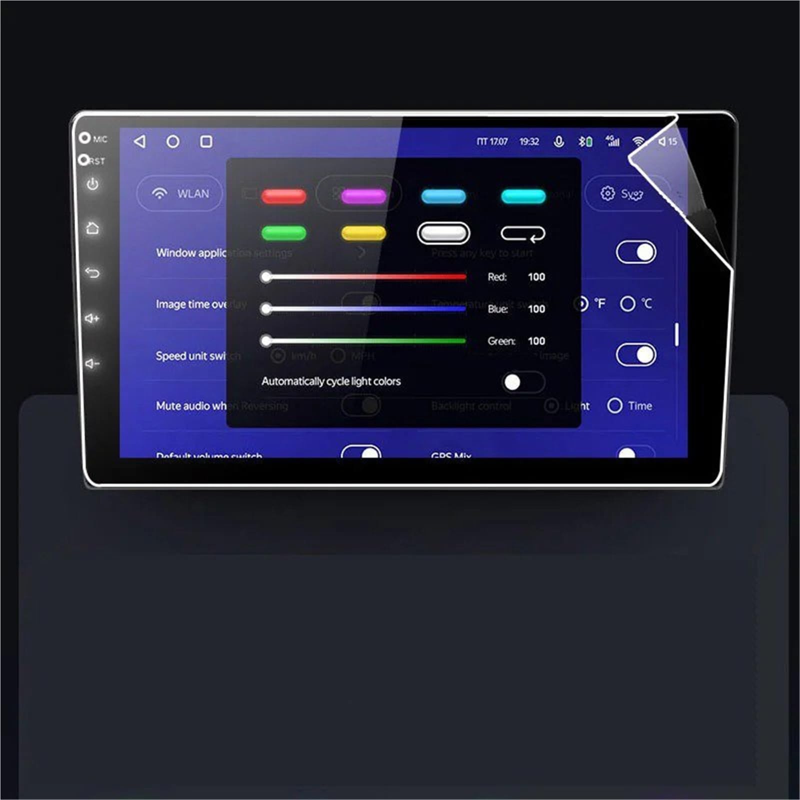 Protection écran PET autoradio 9 pouces pour garder une navigation nette
