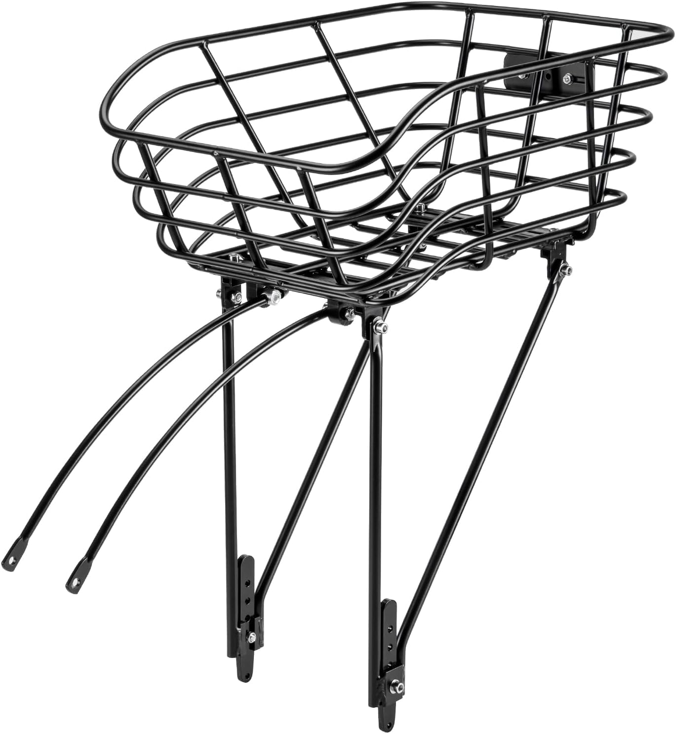CXWXC Panier de vélo arrière avec porte-bagages - Porte-bagages avec panier fixe pour vélos avec et sans freins à disque - Porte-charge pour panier de vélo pour 26"-29" et 700c