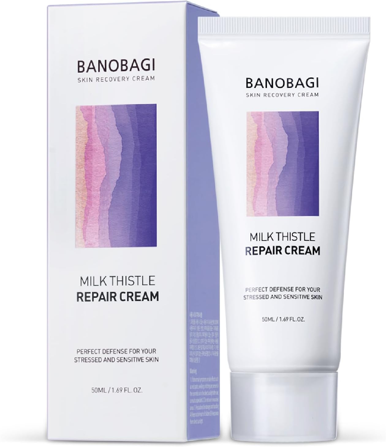 BANOBAGI Milk Thistle Repair Cream | Korean Face Moisturizer for Men & Women | Hyaluronic Acid, Niacinamide, Centella Asiatica | Skin Barrier Repair, Hydrating Face Cream (50ml)