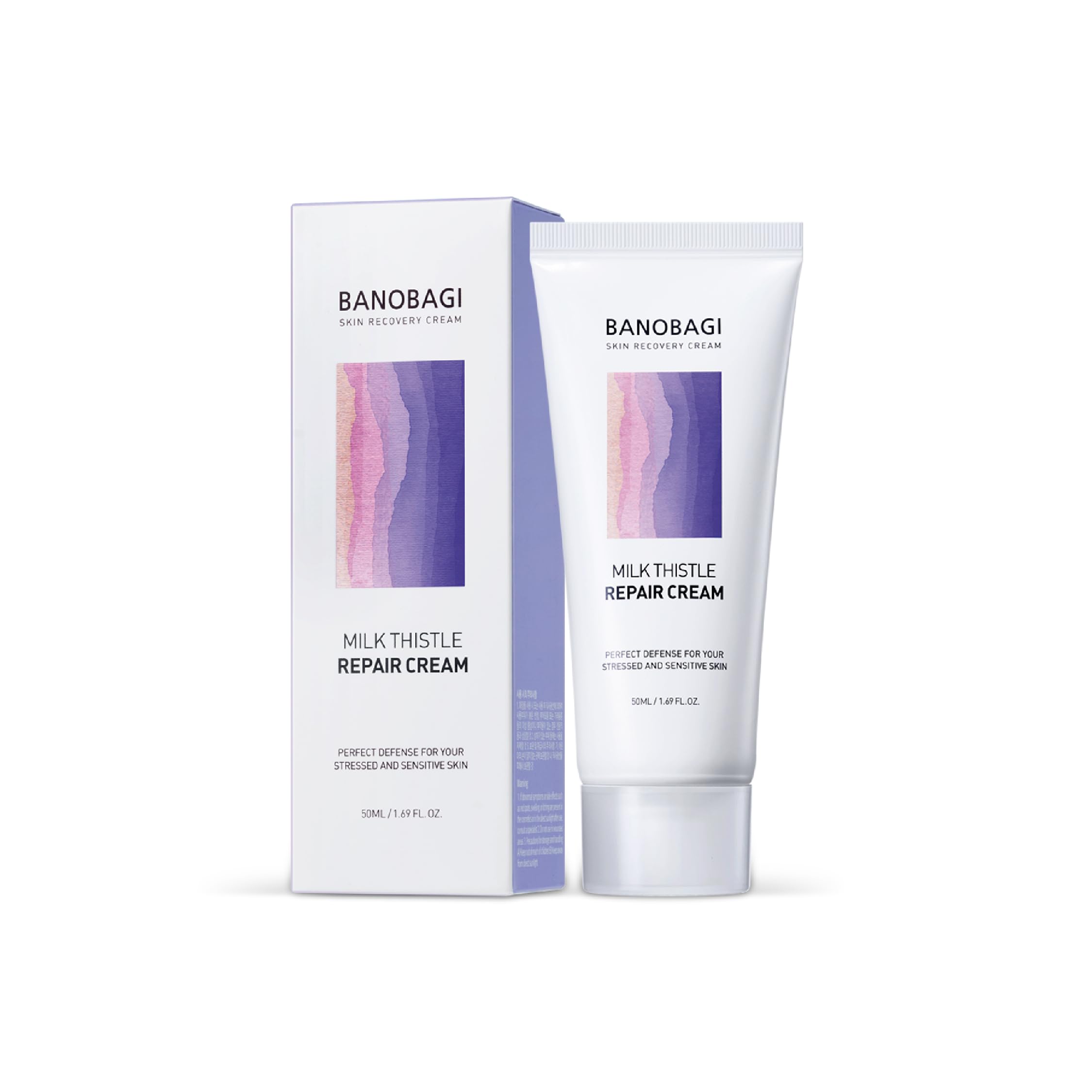 BANOBAGI Milk Thistle Repair Cream | Korean Face Moisturizer for Men & Women | Hyaluronic Acid, Niacinamide, Centella Asiatica | Skin Barrier Repair, Hydrating Face Cream (50ml)