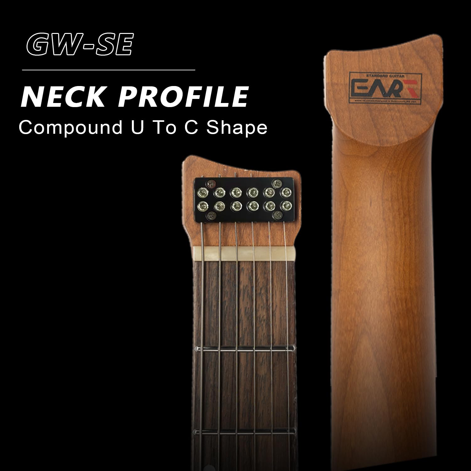 Amazon.com: EART GW2-SE Headless Electric Guitar, Solid Electric