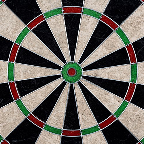 Image of Dart Board Cabinet Set - with 6 Metal-Tip Darts and Dry Erase Scoreboard by Trademark Poker