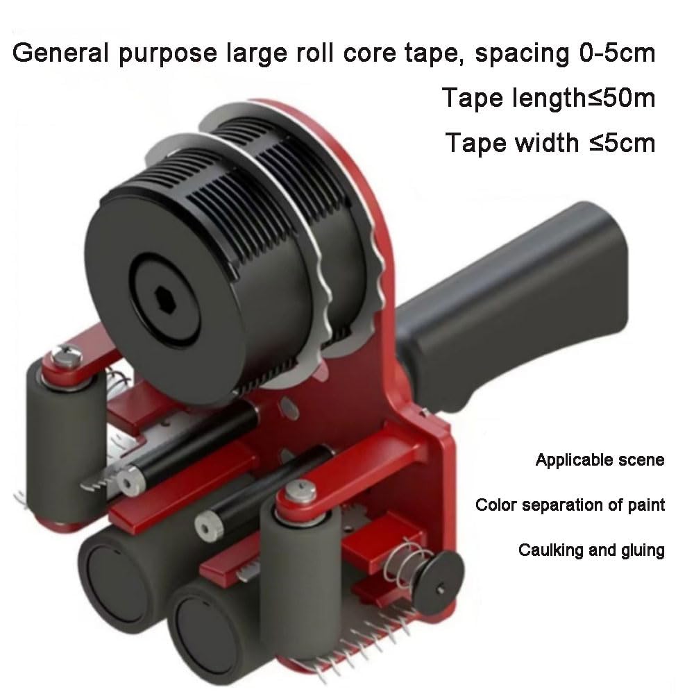 COYEUX Dozownik taśmy teksturowanej, maszyna do papieru samoprzylepnego z odstępami 0-50 mm, długość taśmy ≤ 50 m, szerokość taśmy ≤ 5 cm, regulowany rozstaw do dekoracji podłóg