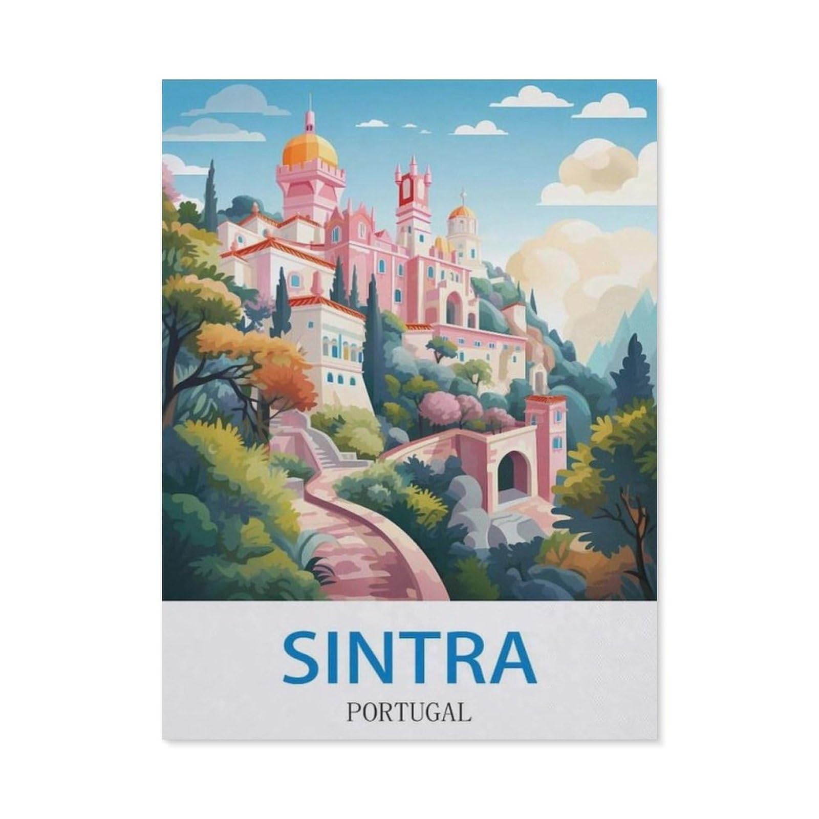 BEAYODKP 5D DIY Diamond Painting kit，Sintra Portugal（50x60cm）