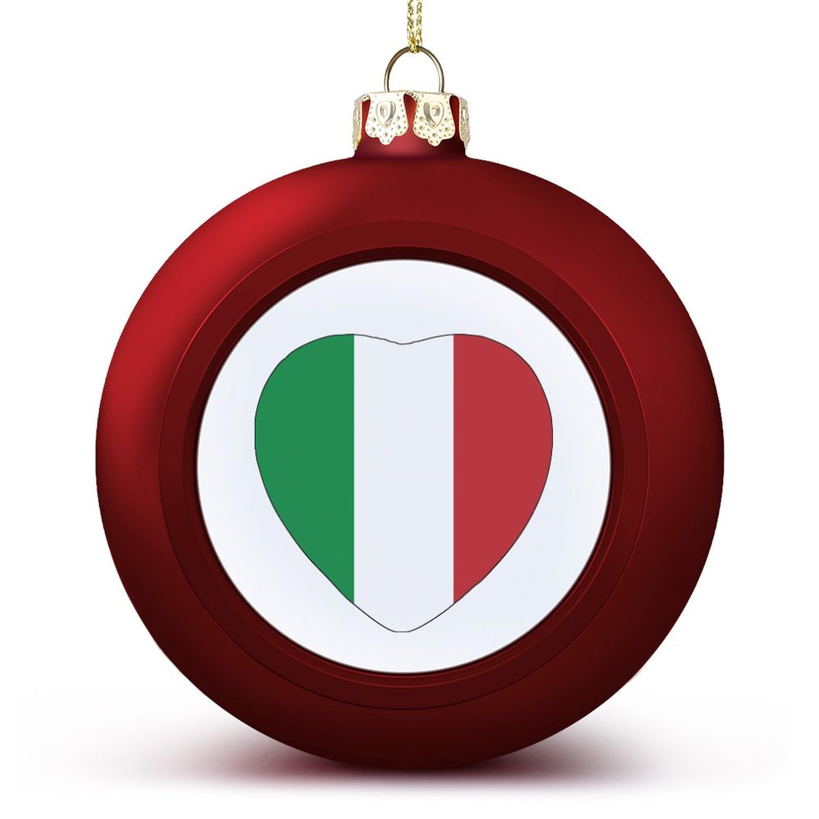 Yelolyio Italy Xmas Balls Ornaments Italy Flag Christmas Decorations Tree Balls For Holiday Wedding Party Decoration, Xmas Hanging Balls Tree Decorations