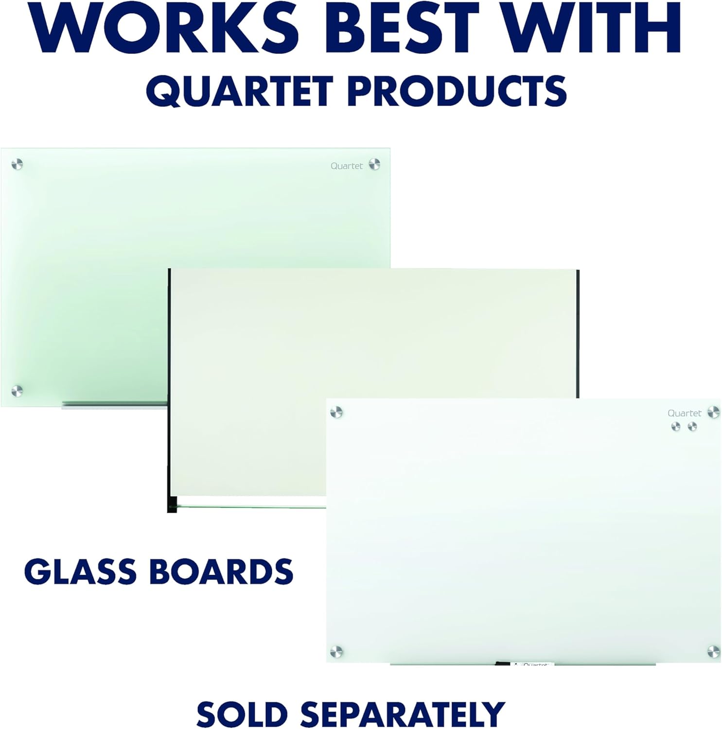 Quartet Strong Magnets for White Boards, Rare Earth Magnet for Glass Whiteboards, Assorted Colors, 6 Pack (85392)