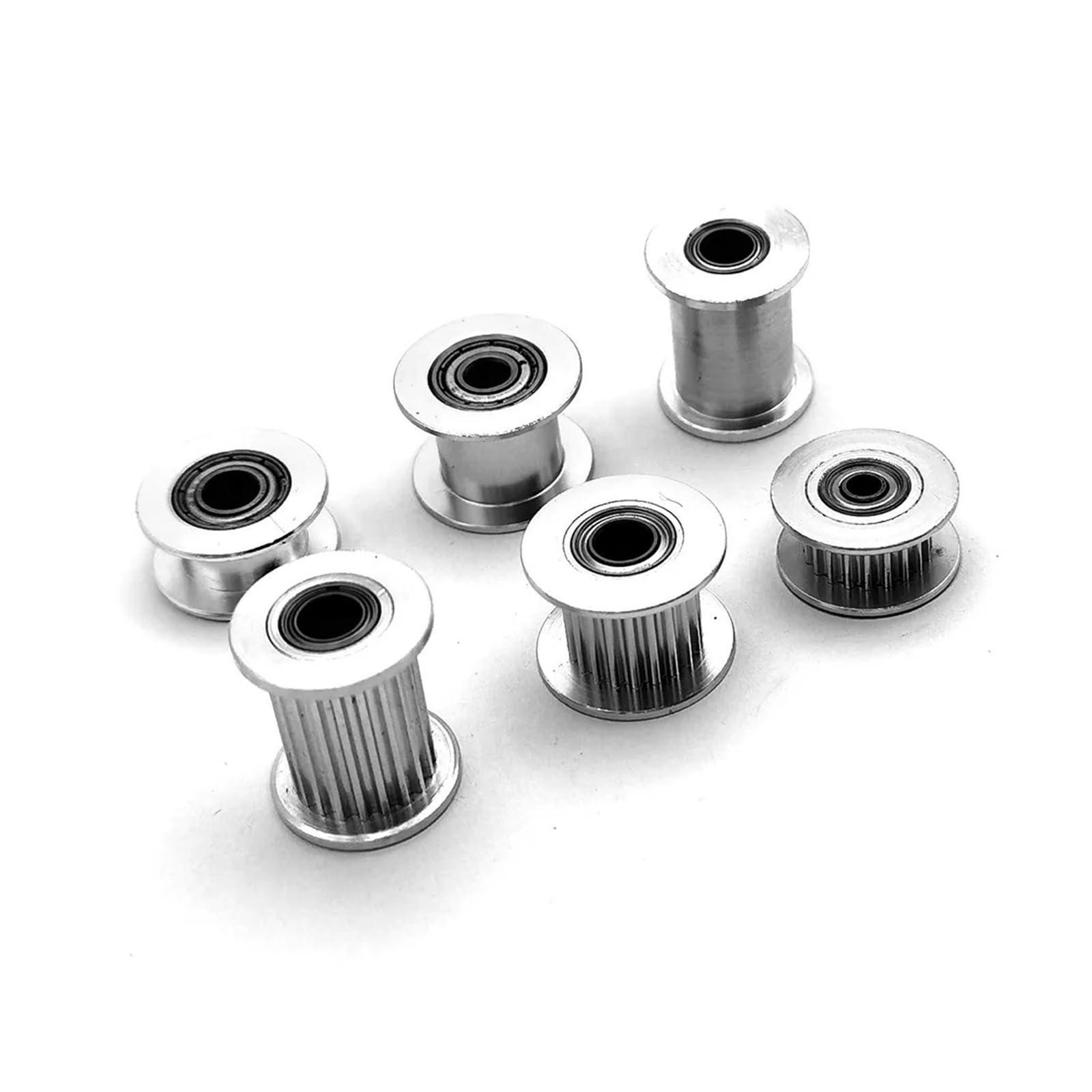 2MGT 2GT 20 dientes polea tensora de sincronización diámetro 3/4/5mm con rodamiento for correa síncrona GT2 ancho 6/10mm 20T(3mm-With Teeth,1pcs 2GT,6mm)