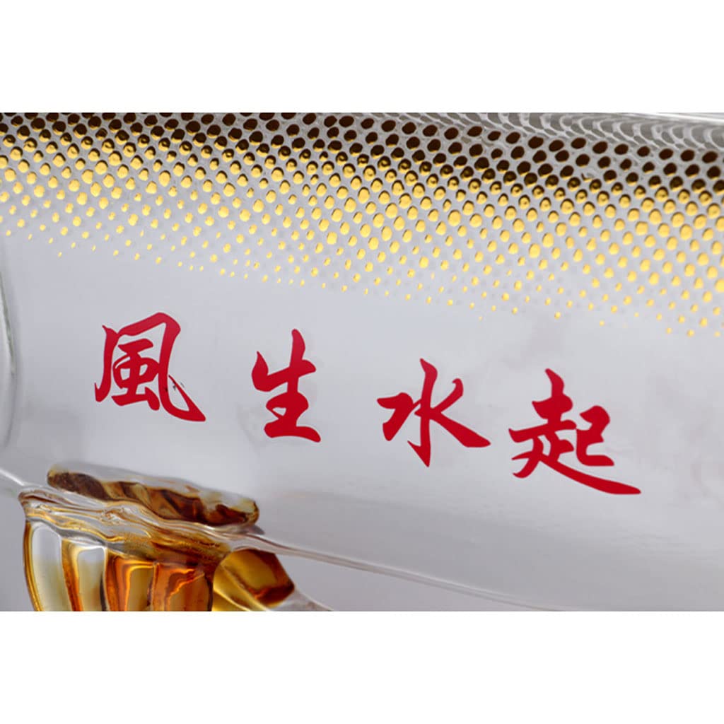 Decantador, Licor Decantador de whisky con forma pez Botella vino(1000ml/33.8oz)