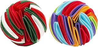 balacoo 2pcs Dog Sniffing Ball Kitten Snuffle Pad Sniffing Rug for Dogs Dog Interactive Food Toys Dog Sniff Mat Dog Smell Training Mat Dog Feeding Pad Kitten Mat Nose Felt Cloth Pet