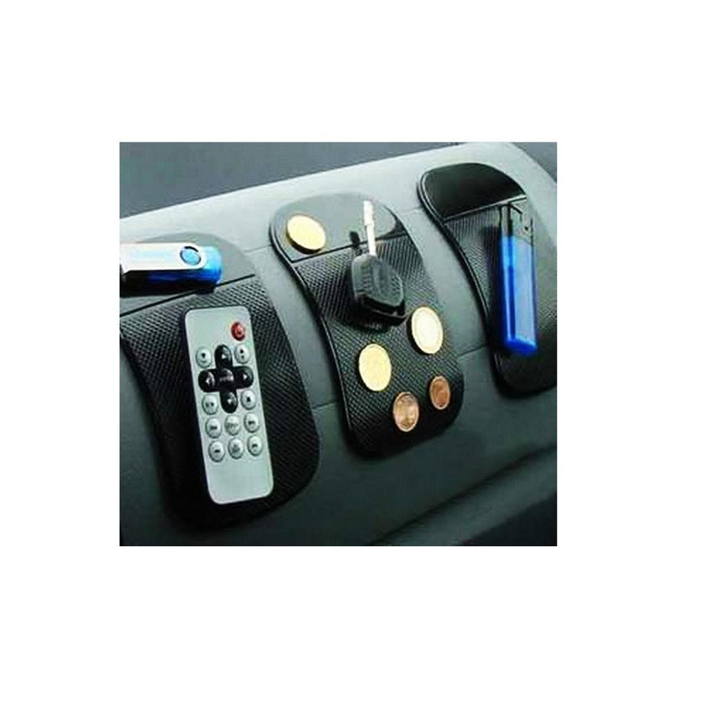 Amazon.co.jp: Uniuni マジック 滑り止めマット カーダッシュボード粘着パッド 携帯電話 CD 電子デバイス iPhone iPod  MP3 MP4 GPS キー コイン用 ブラック : 車＆バイク