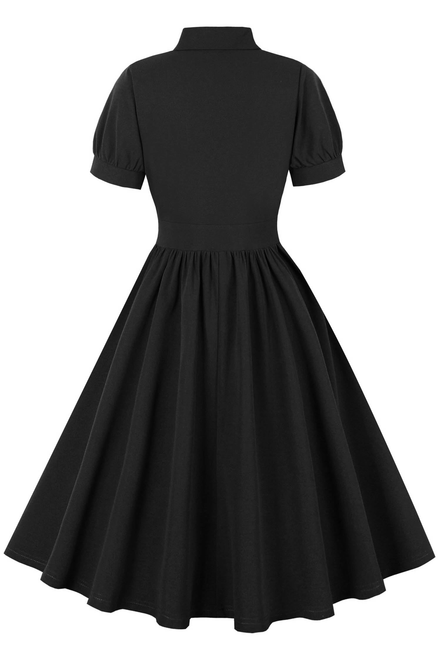 AXOE Donna Vestito retrò Anni 50 con Cintura per Cerimonie e Casual