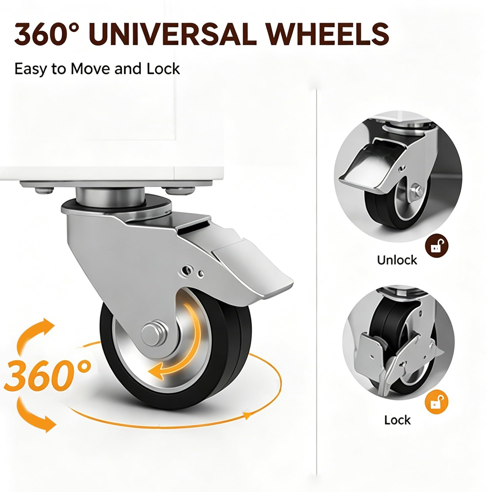 Carro de Venta Ambulante con Ruedas Giratorias de 360° y Toldo, para Mercados de Agricultores, Festivales, Playas, Eventos Al Aire Libre y Mercados Callejeros(Yellow,120x60x190cm/47x24x75in)