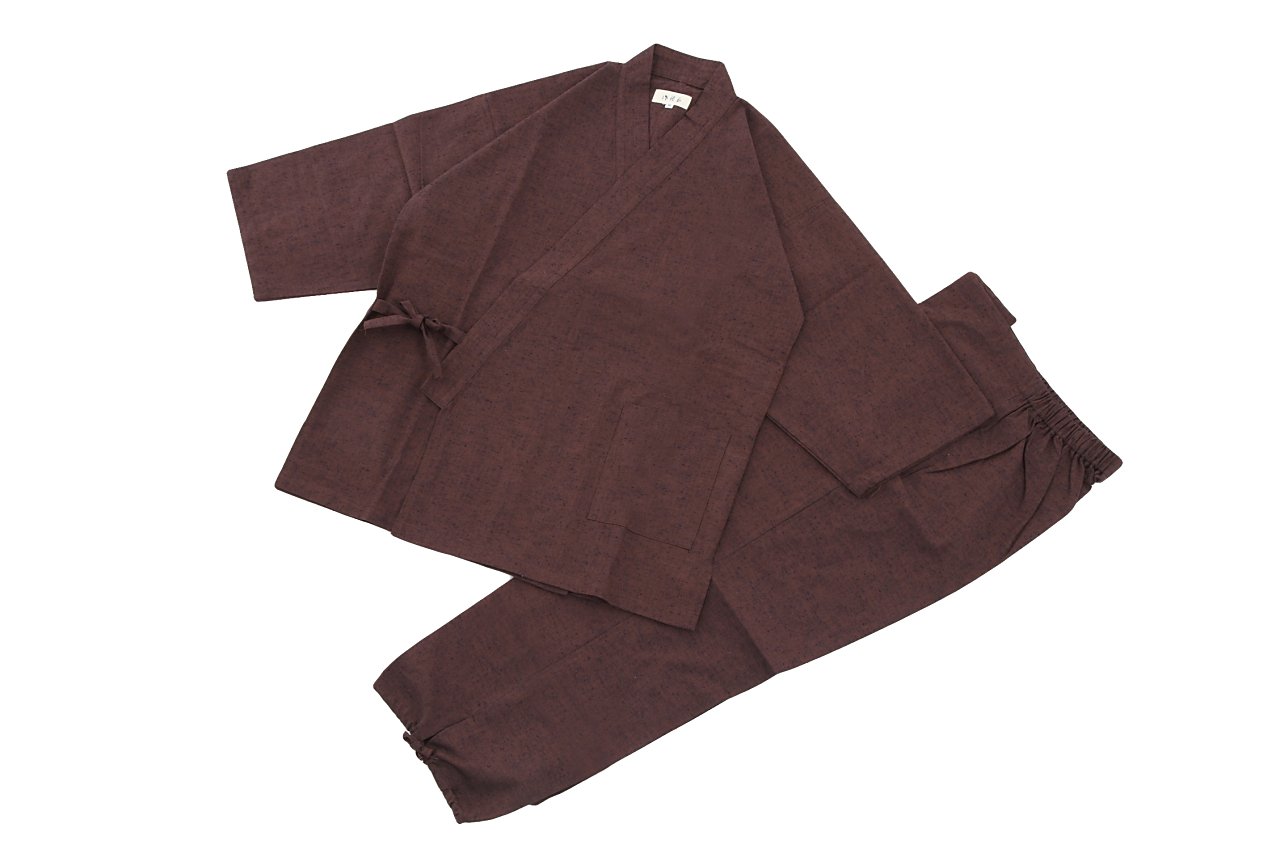 Edoten Men's Made in Japan Kimono Tumugi Samue