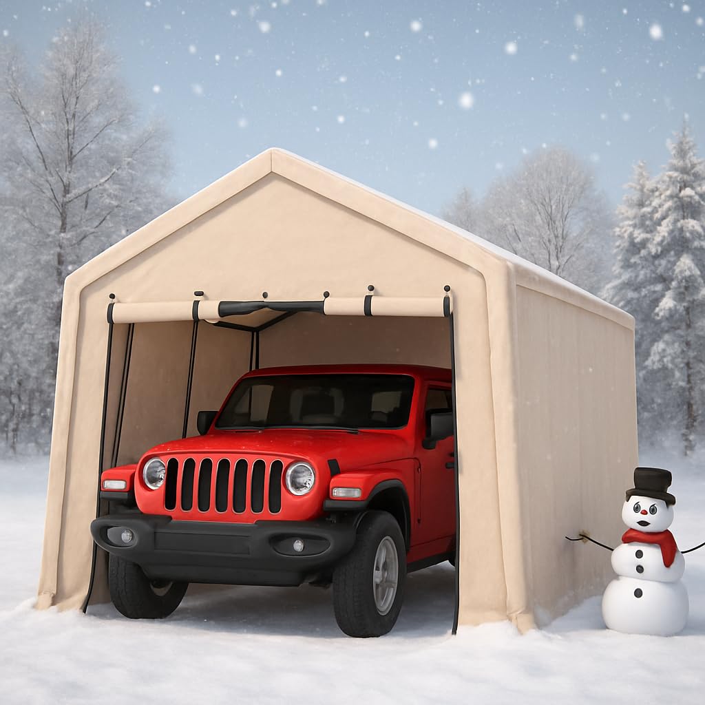 6X8 ft Heavy-Duty Portable Outdoor Storage Shed