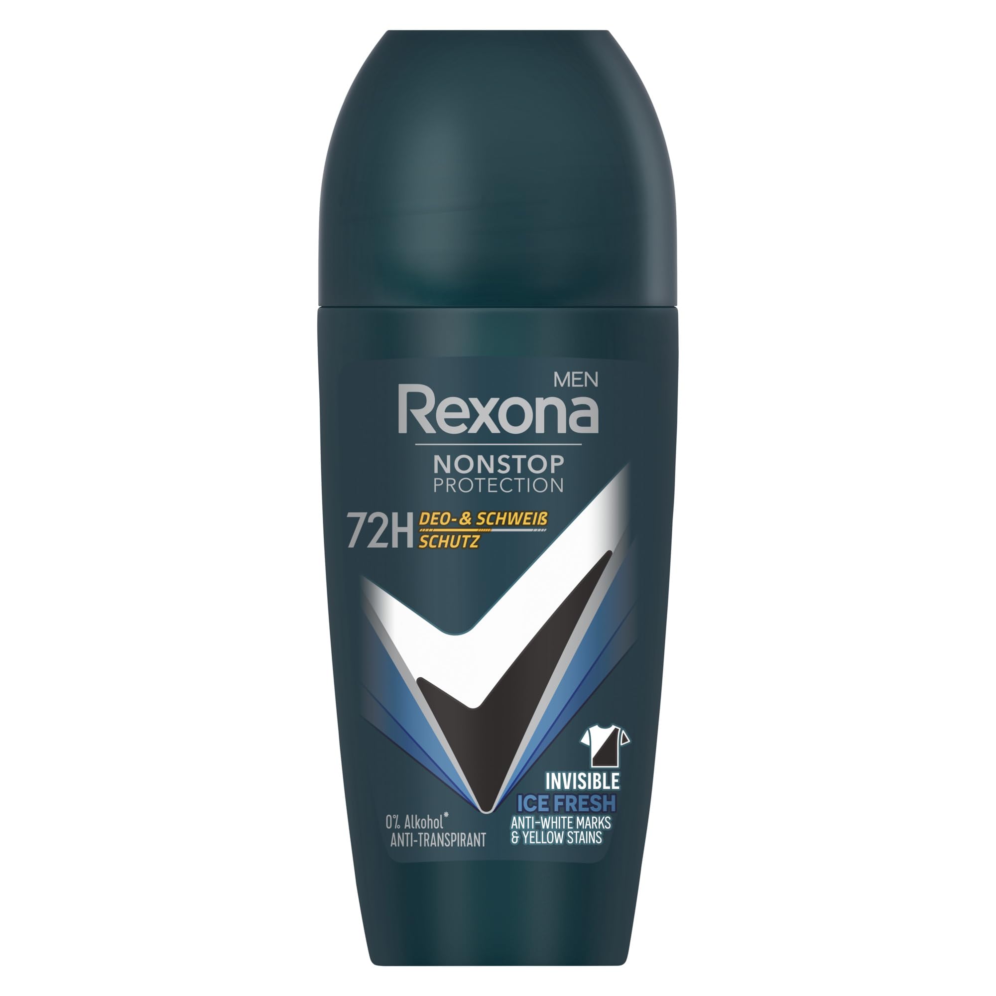 Rexona Men Nonstop Protection Anti Transpirant Deo Roll-On Invisible Ice Fresh Mit 72 Stunden Schutz Vor Schweiß Und Körpergeruch 50 Ml