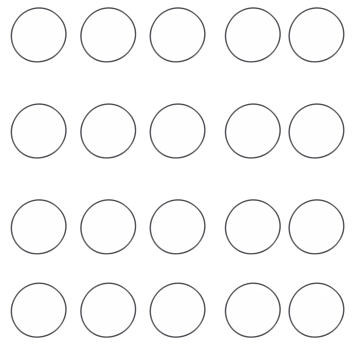 Othmro 50pcs O-Rings Seal Rubber Washers, 100mm OD 95.2mm ID 2.4mm Width, Nitrile Rubber Sealing Gasket Rings for Plumbing — image 1