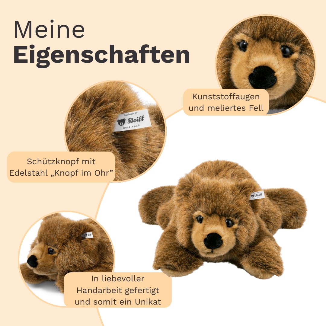 Steiff® 070068 - Urs Braunbär liegend