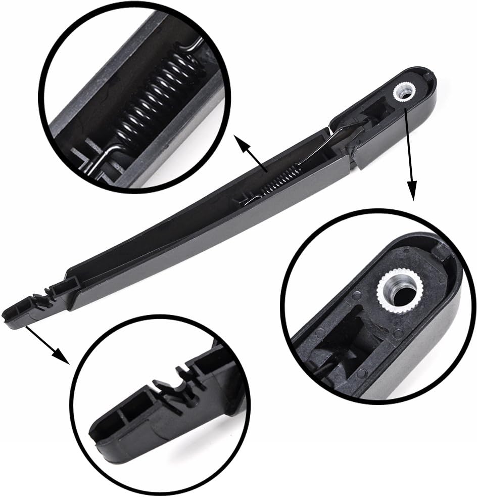 Rear Window Windshield Wiper Arm + Blade Fit 2008-2015 Dodge Grand Caravan Town & Country